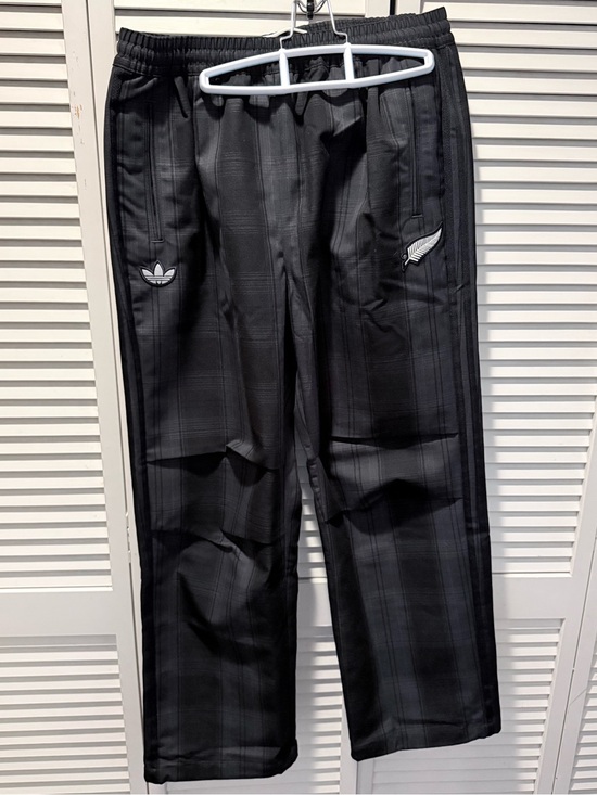 adidas Other - 🖤 Adidas All Blacks Firebird Plaid Wide Leg Track Pants [NWT] 🇳🇿 🏉